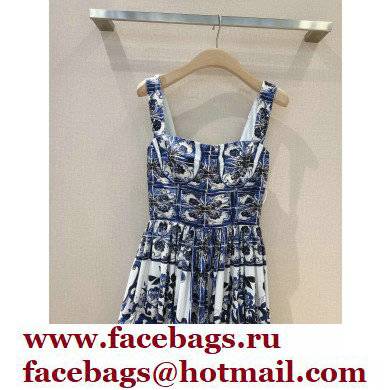 Dolce  &  Gabbana BLUE FLOWER PRINTED DRESS 2022